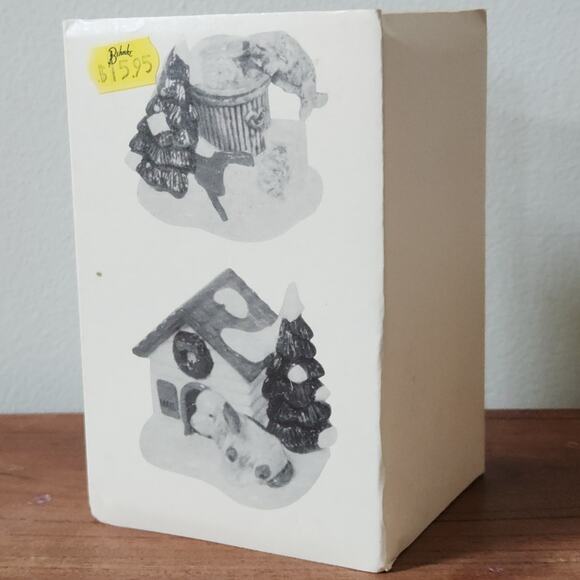 Department 56 Snow Village “Cat and Dog” Set | 1988 Christmas Display Figurines - Picture 4 of 11